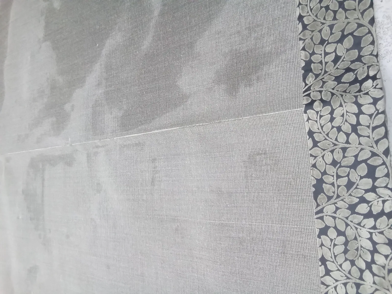 A rug laid out at the plant, in for cleaning from Boca Raton